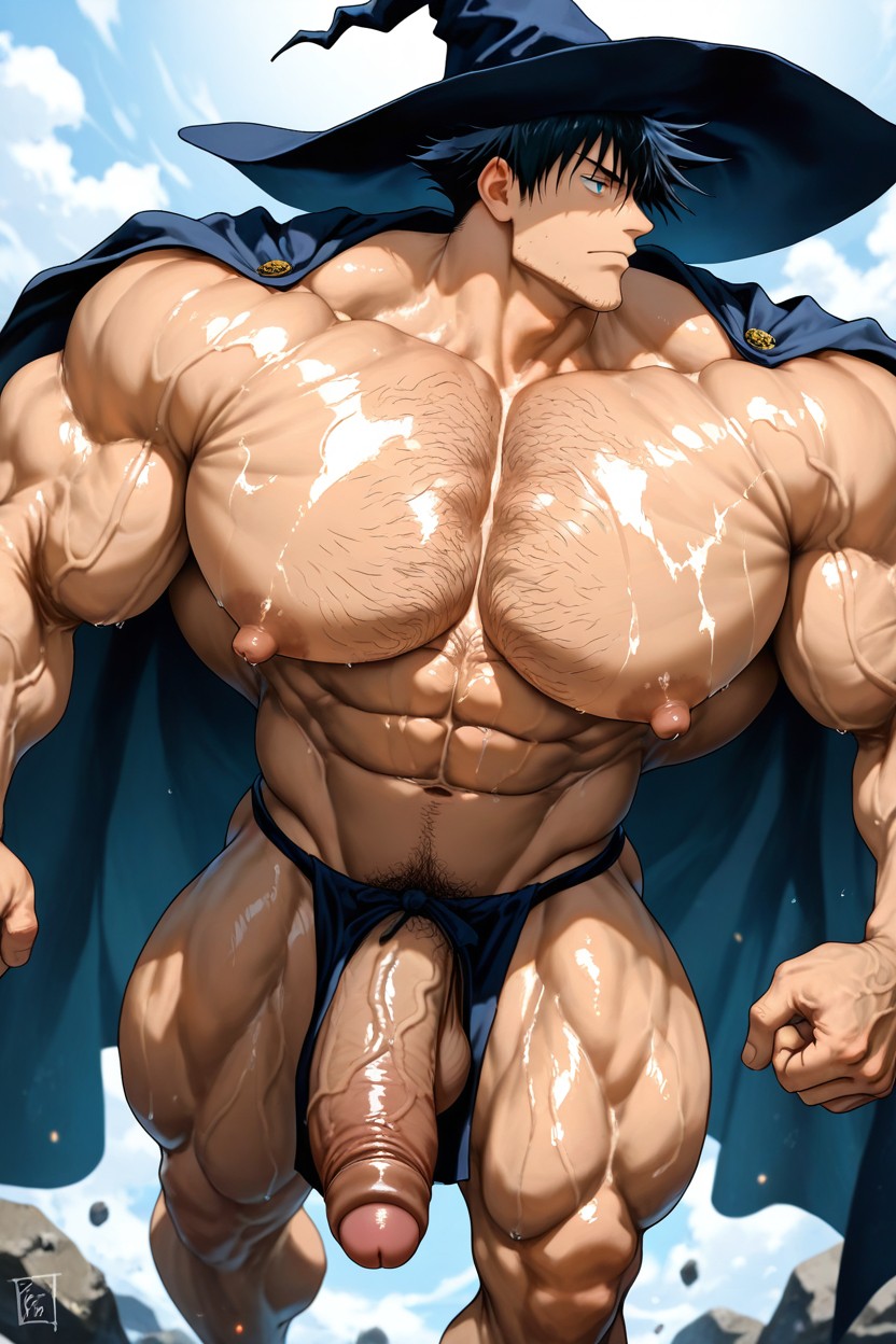Enormous Bulging Chest And Arms, Oversize Muscle, Witch AI Gay Porn