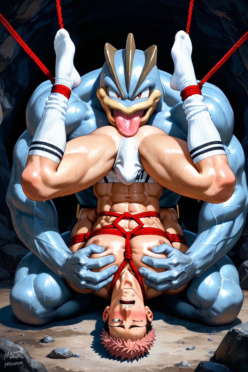 洞窟, Sock Fetish, Big Arched Feet ゲイAIポルノ
