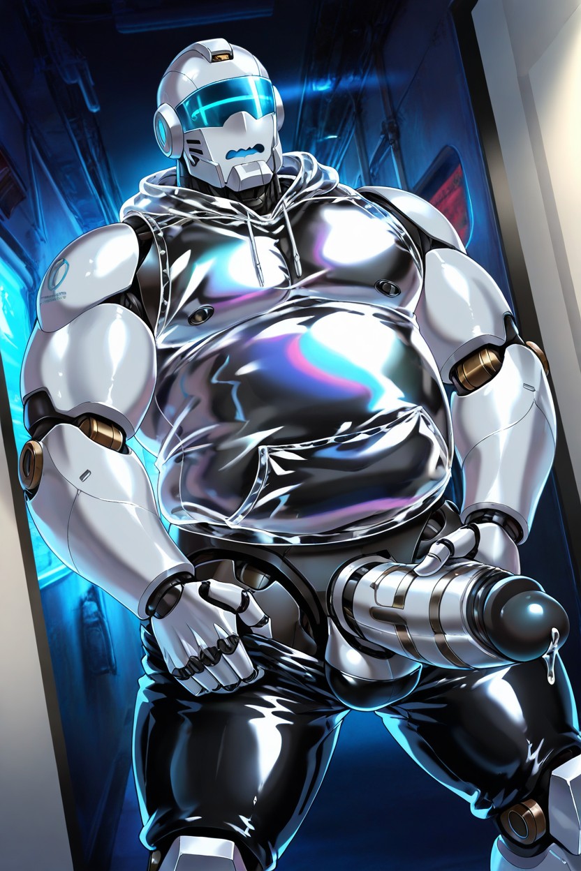 Large Metal Cock Being Milked, Metal, Massive AI Gay Porn