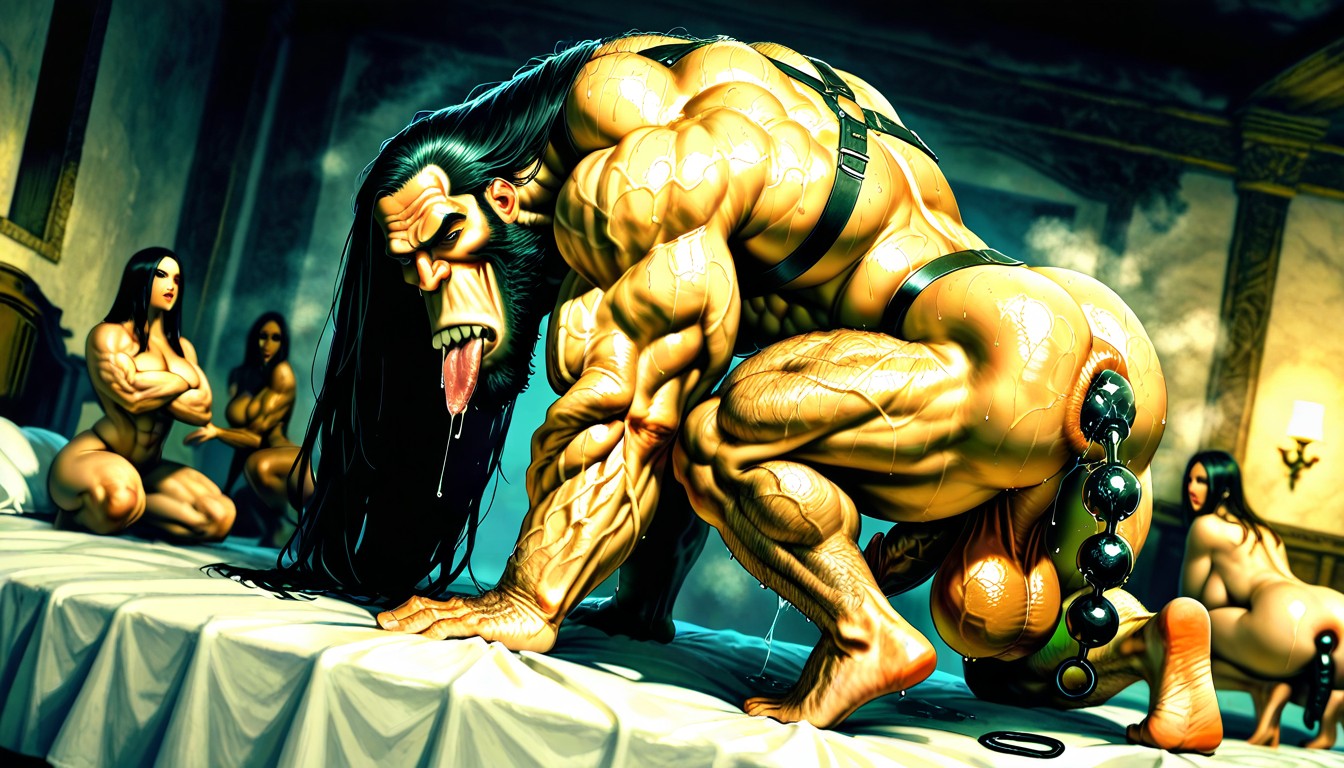 Prominent Chin, Bodybuilder, Dutch Angle ゲイAIポルノ