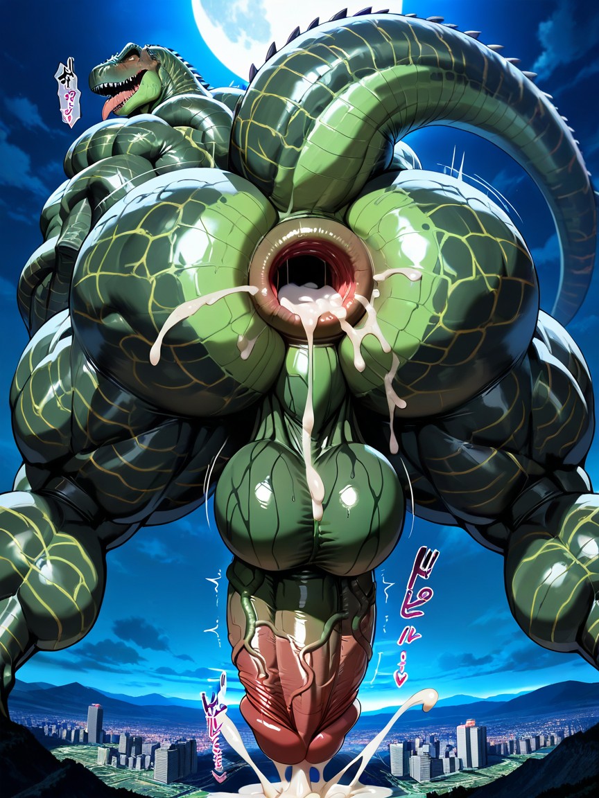 Scaled Body, Huge Butt, Balls Are Foreground AI同性戀黃片