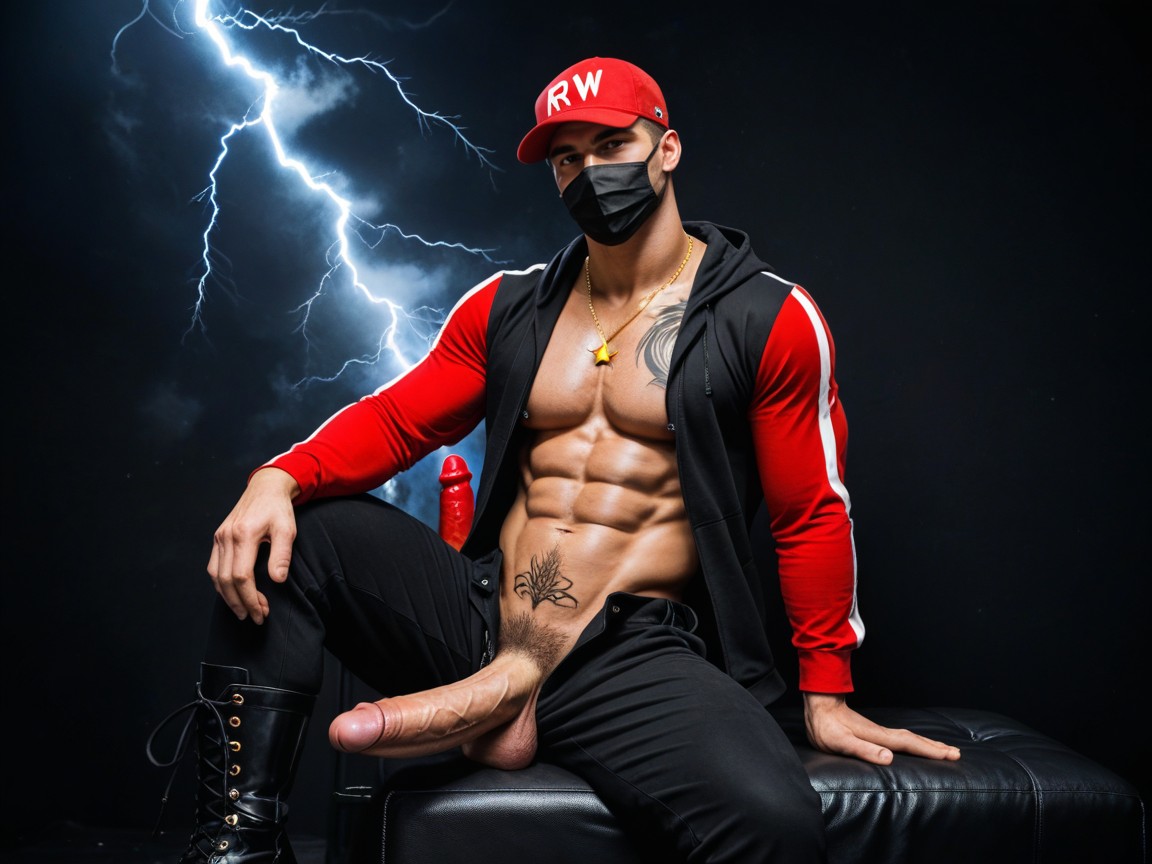Red Baseball Cap, Solo Man, Private Vip Room Porno gay IA