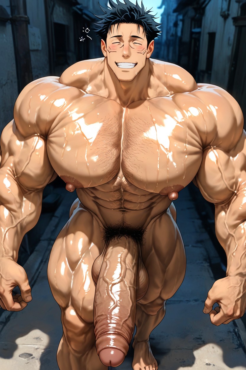 Perspective, Colossal Muscularity, ありえないほど長いハイパーペニス ゲイAIポルノ