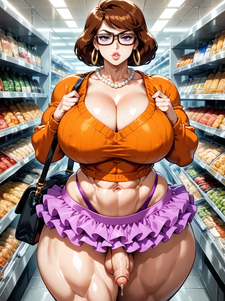 Pearl Neckless, Muscular, Thick Thighs AI Gay Porn