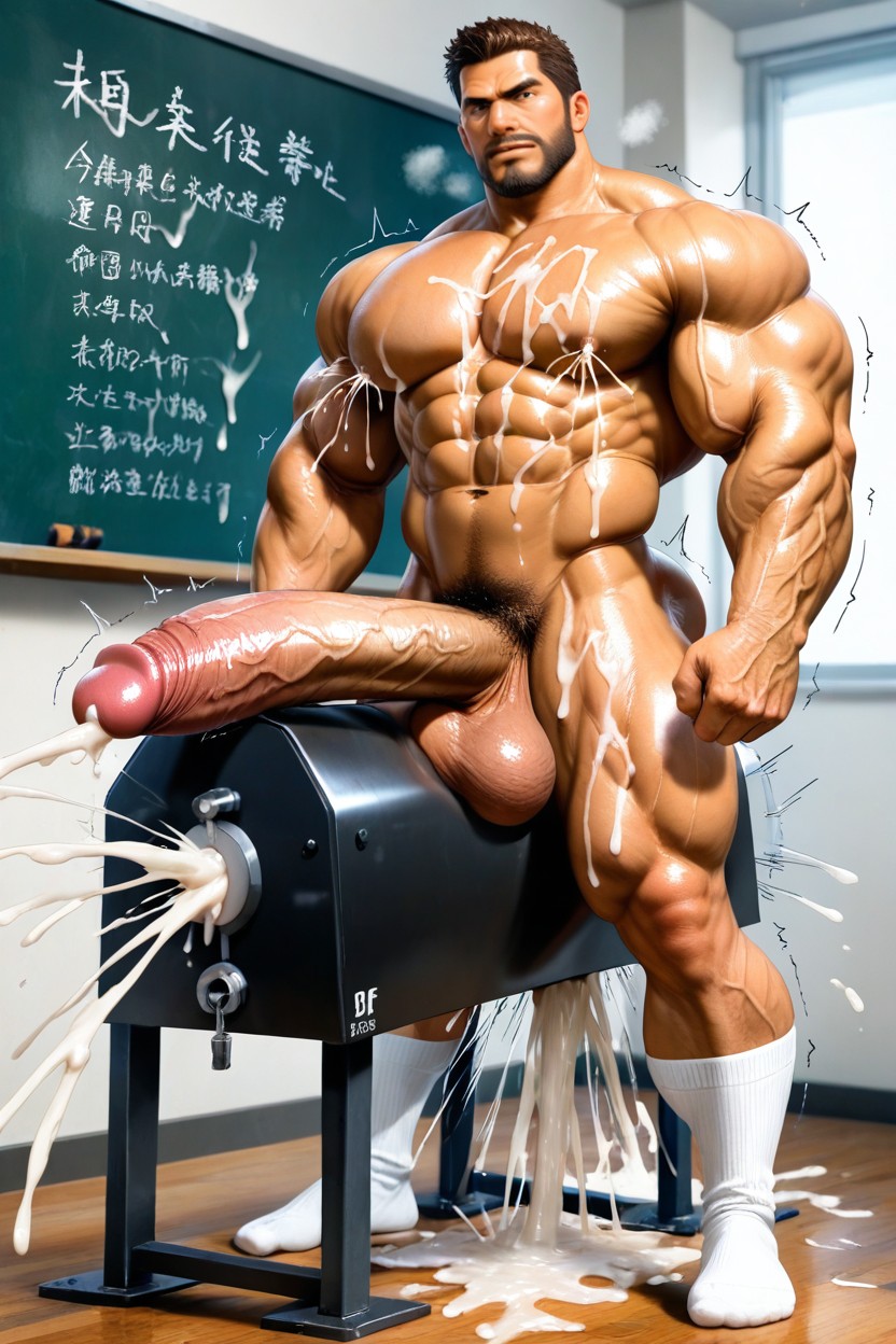 Hyper Balls, Naked, Impossibly Long Hyper Penis AI Gay Porn