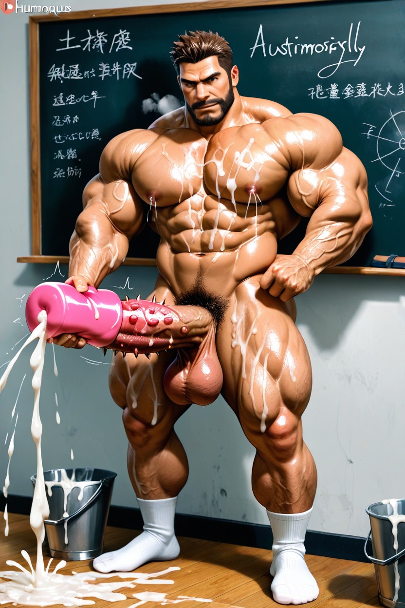 Cum Spraying, Spiked Penis, Barbed Cock AI Gay Porn