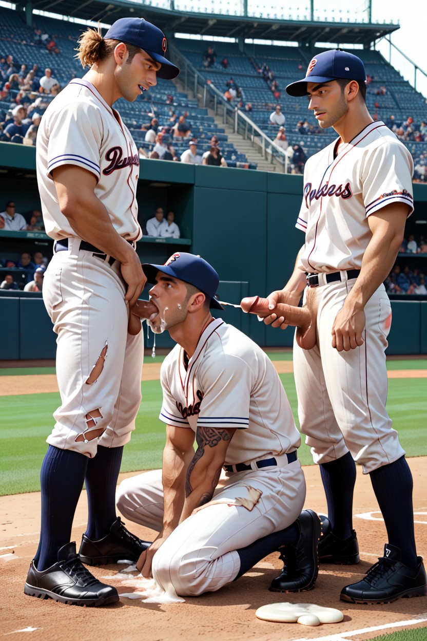 Creampie, Baseball Caps, Fit ゲイAIポルノ
