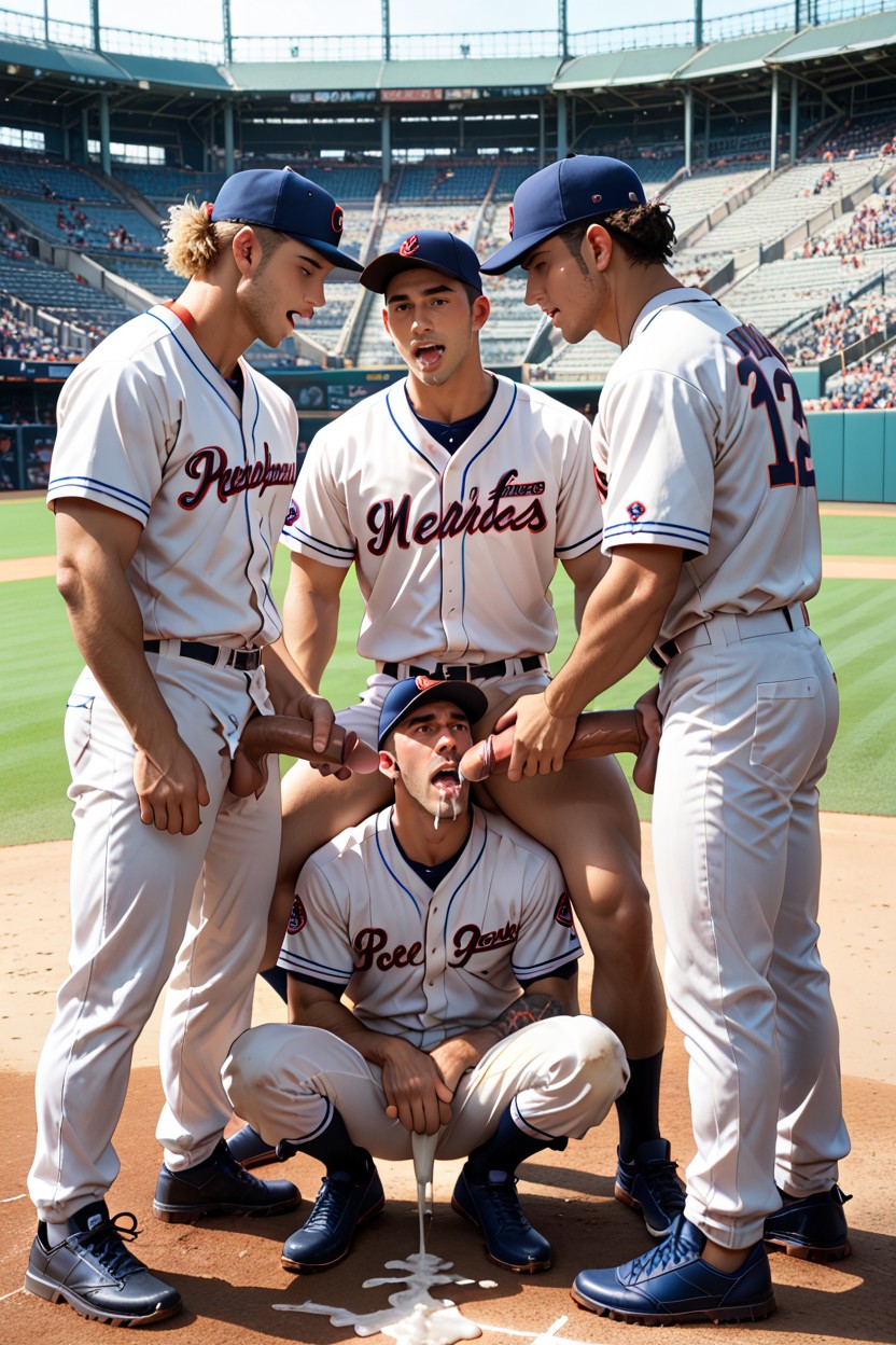 Baseball Caps, Baseball Players, Oral Sex AI同性恋黄片
