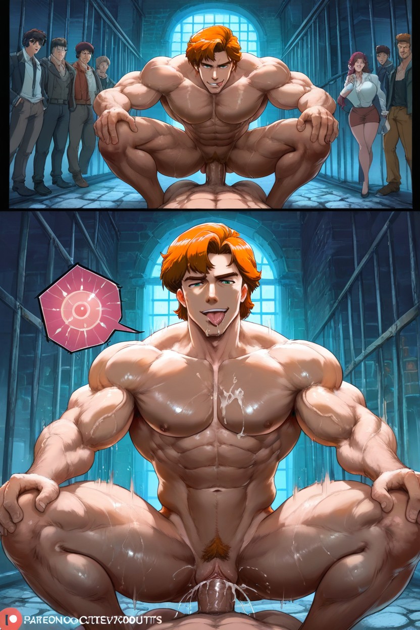 Leaking Vagina, Prison, Pussy Connected To Legs ゲイAIポルノ