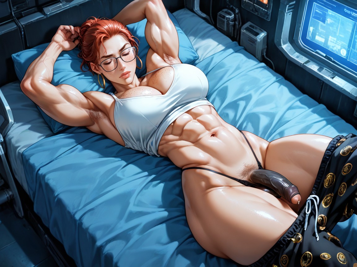 Laying Down, Blue Eyes, On Her Back Pornografia gay com IA