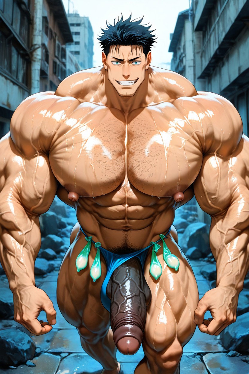 Masculine, Black Penis, Walking ИИ гей порно