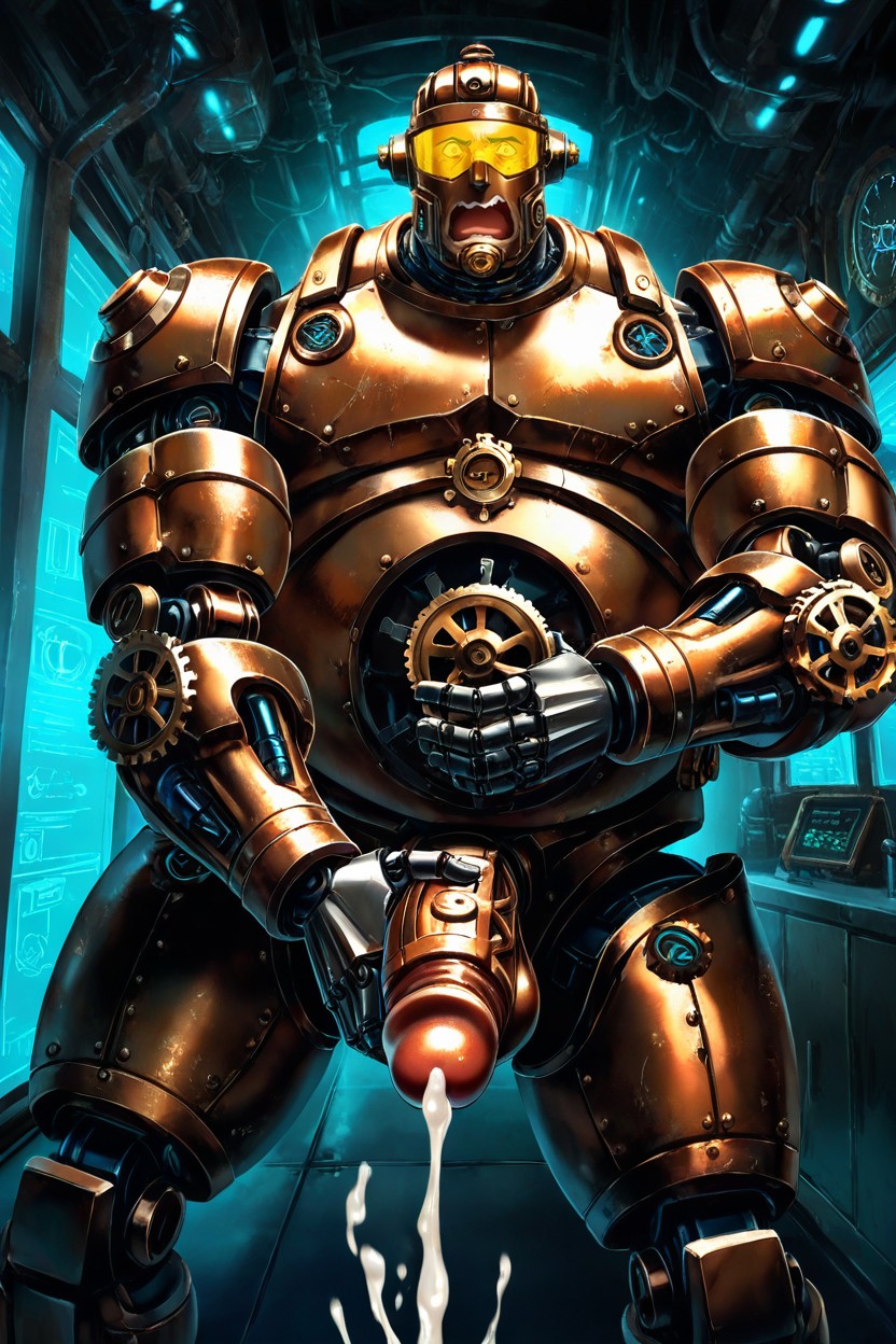 Robot, Oxidized, Huge Penis ゲイAIポルノ