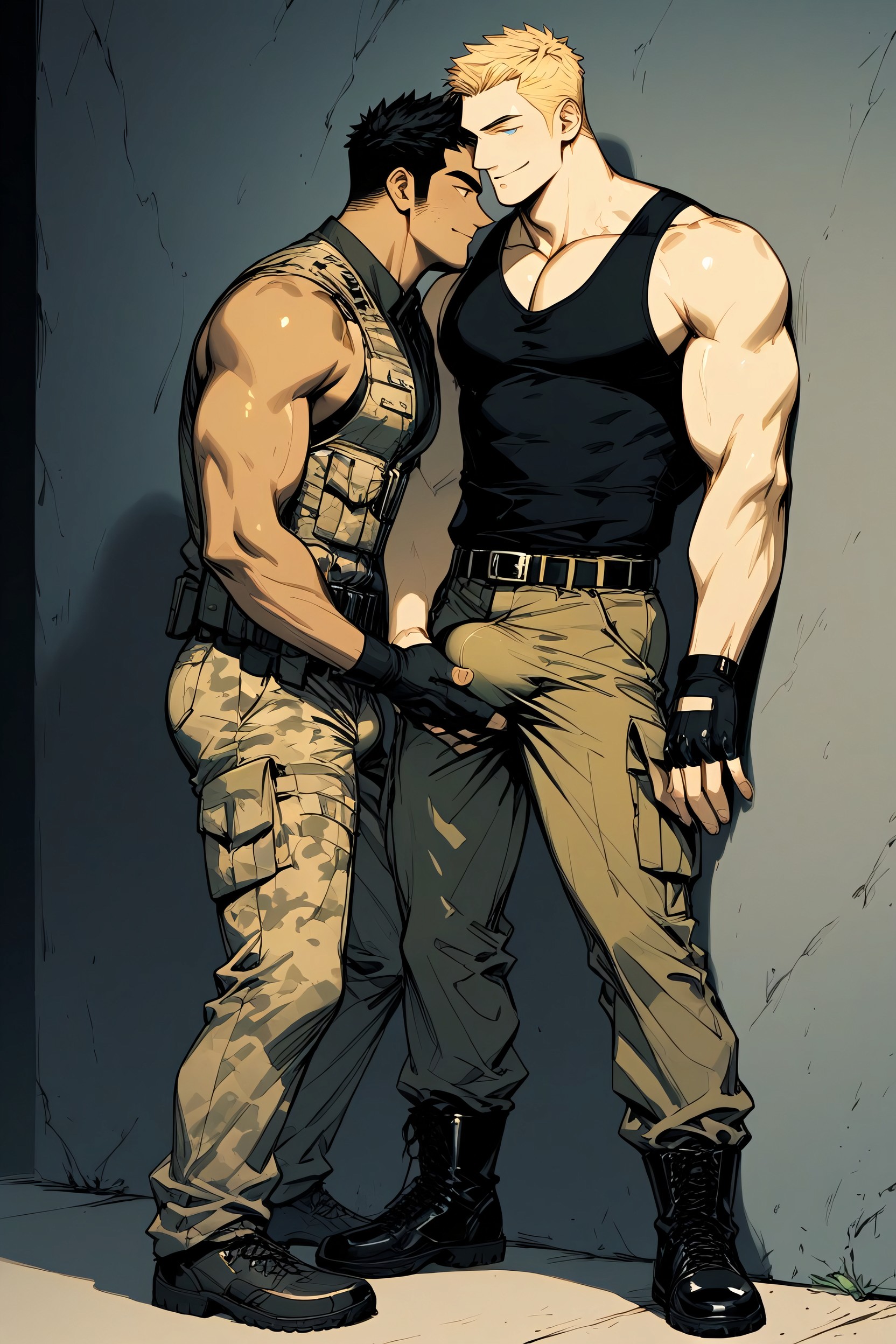 Arms Resting, Smirk Expression, Hairy Body AI Gay Porn