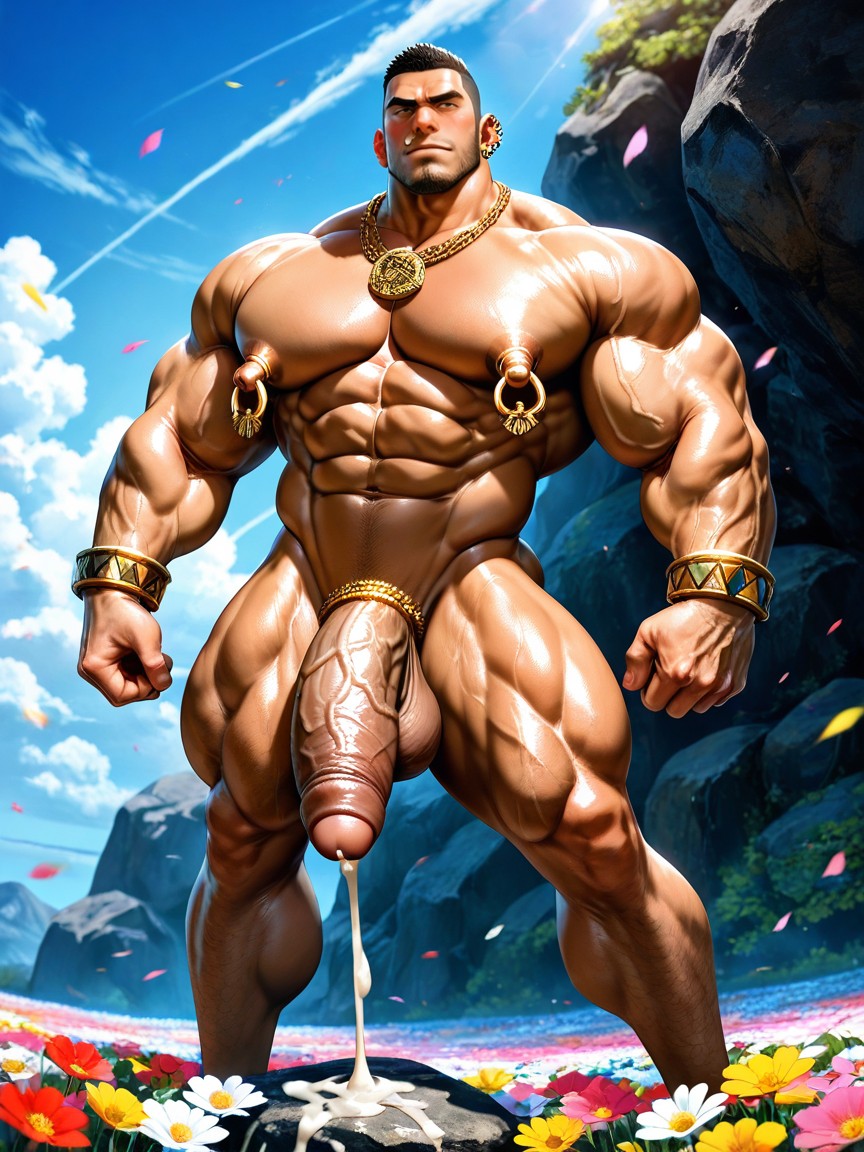 Hyper Realistic, Hyper Nipples, Nude AI Gay Porn