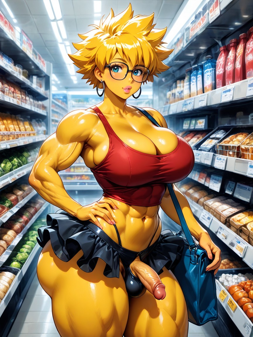 Bare Stomach, Filled Lips, Musculosa Porno gay IA