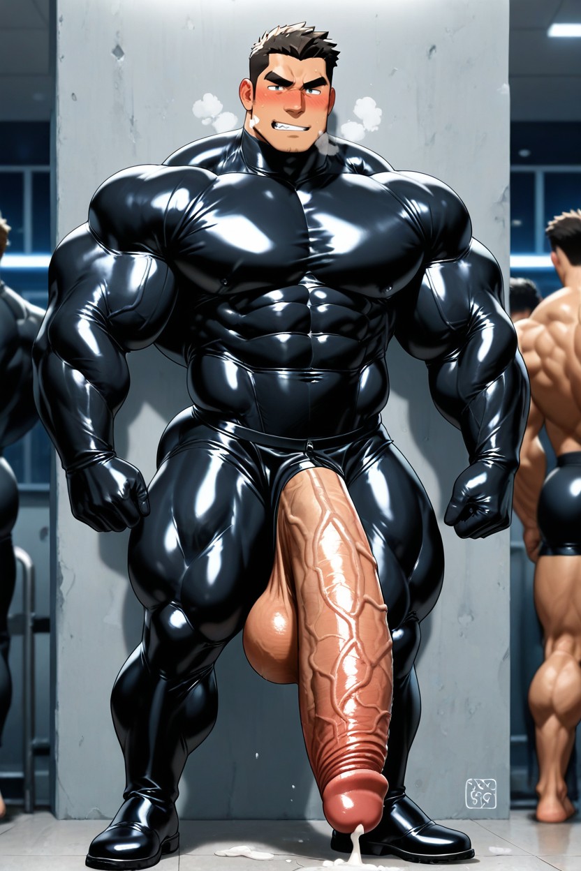 Thick Veiny Cock, Powerful Thick Thighs, Bubble Butt ゲイAIポルノ