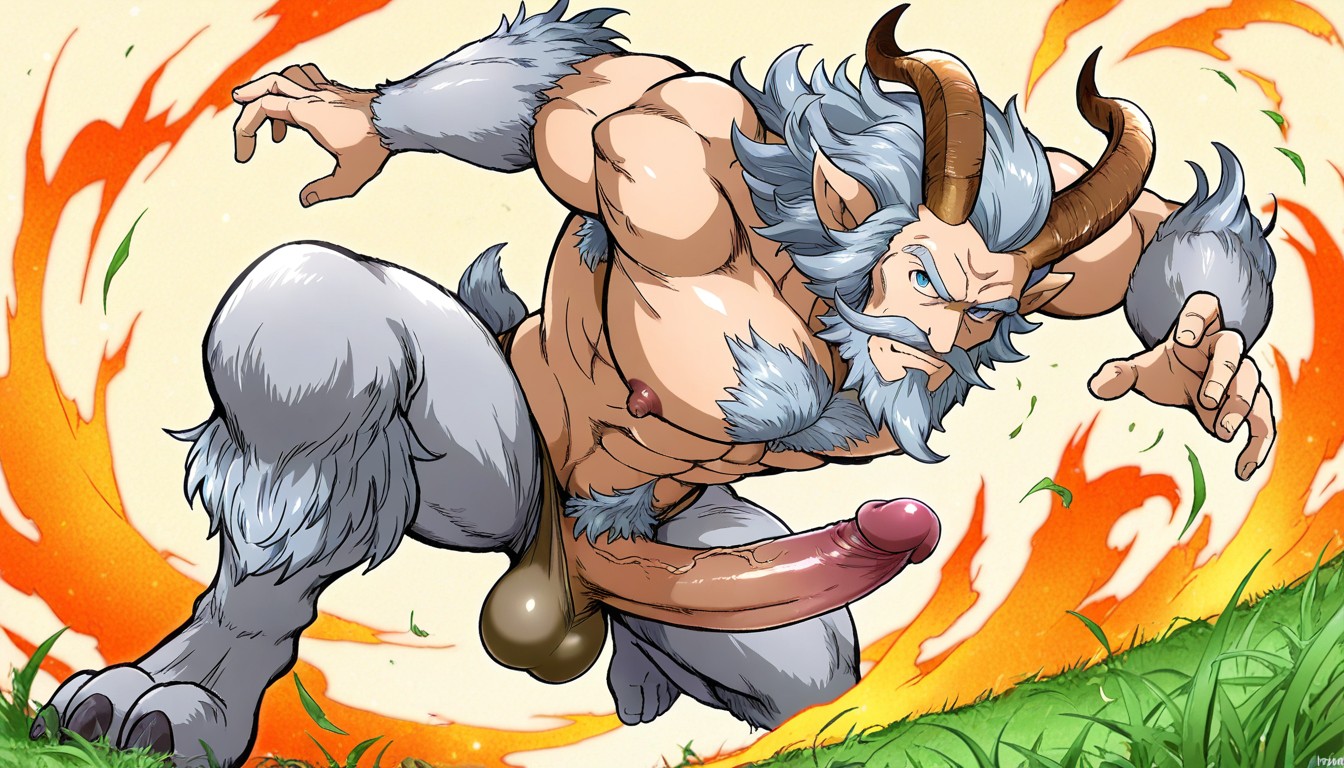 Satyr, Square Outline, Big Butt AI Gay Porn