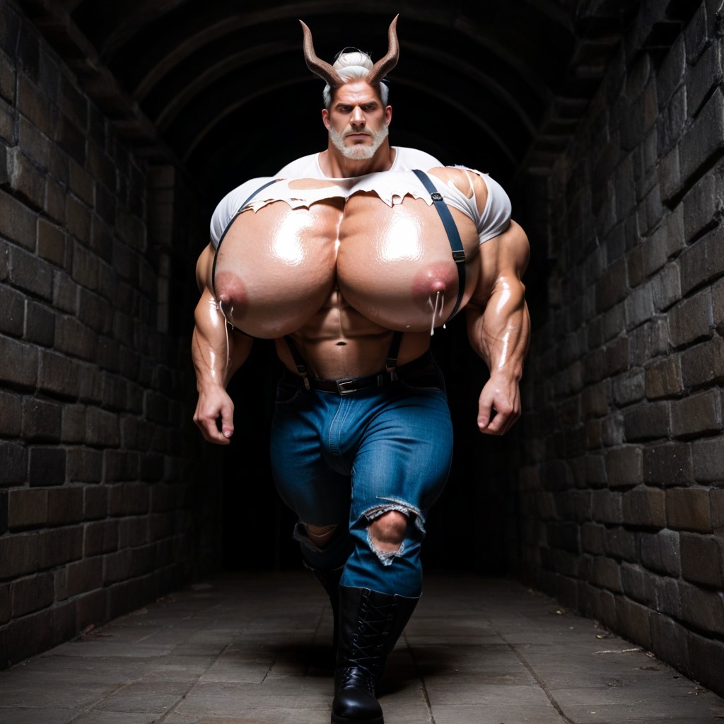 Wide Angle, Side View, Angry AI Gay Porn