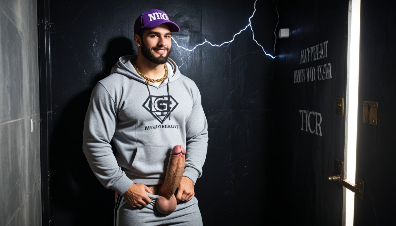 Solo, Precum Dripping, Neck Tattoo Porno IA Gay