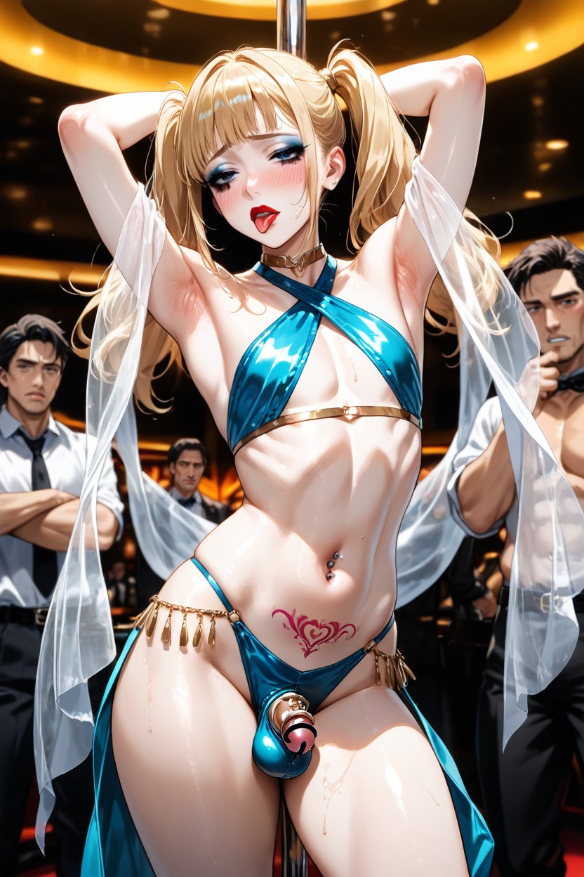 Twintails, Small, Belly Dancer AI Gay Porn