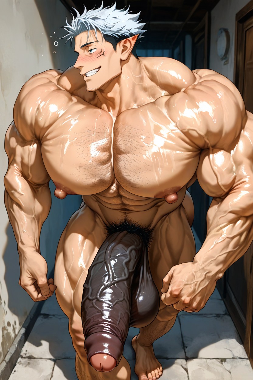 Muscular, Foreskin, Perspective ゲイAIポルノ