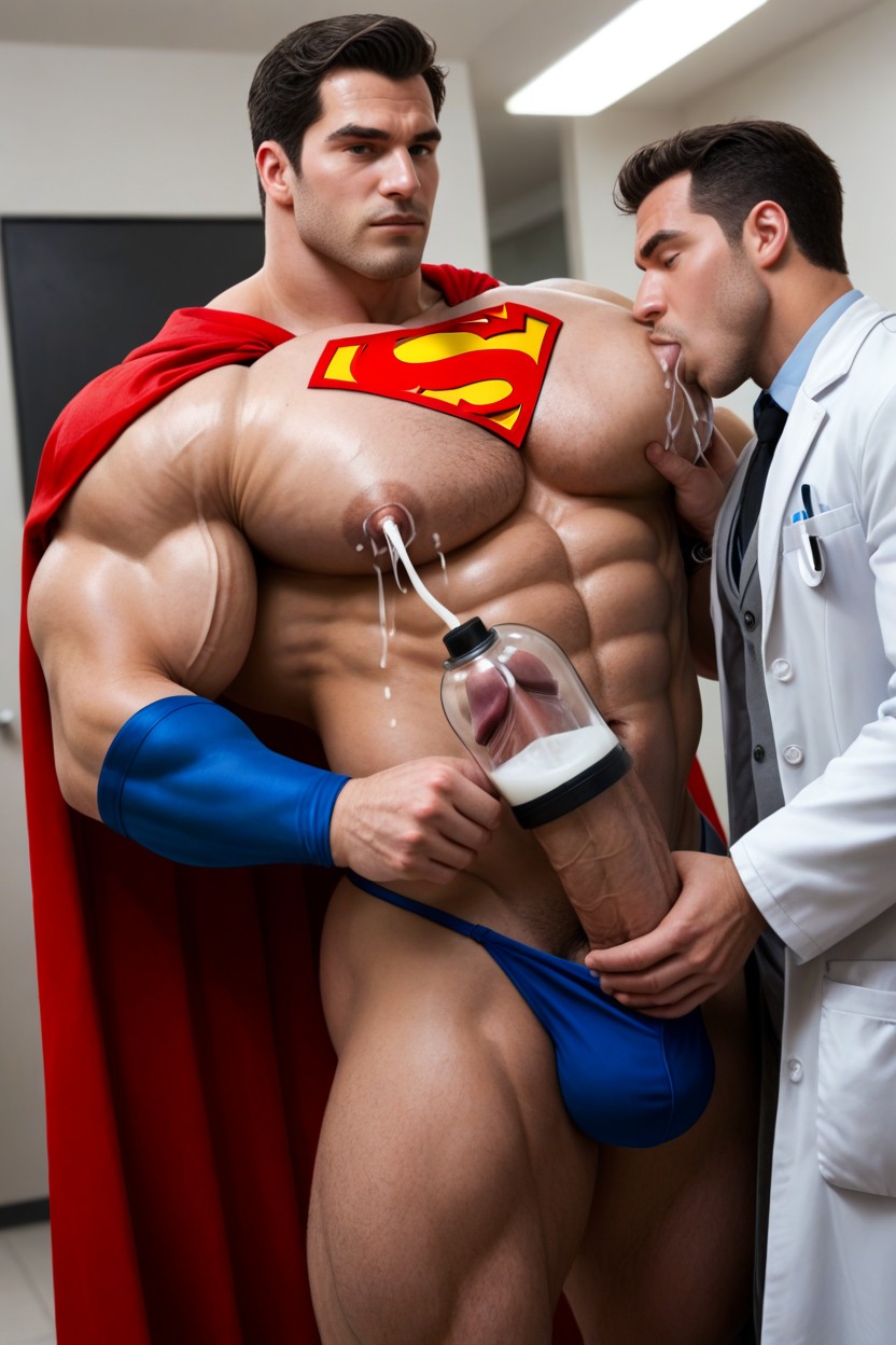 Rough Grope Of Ass, Superman, Hyper Round Ass AI Gay Porn