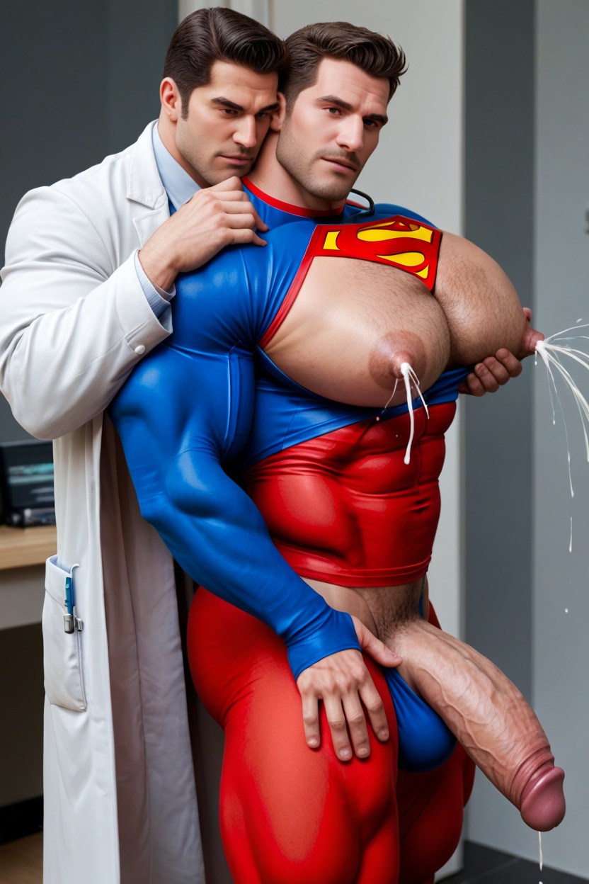 Gay Porn, Both Men, Superman's Tights AI Gay Porn