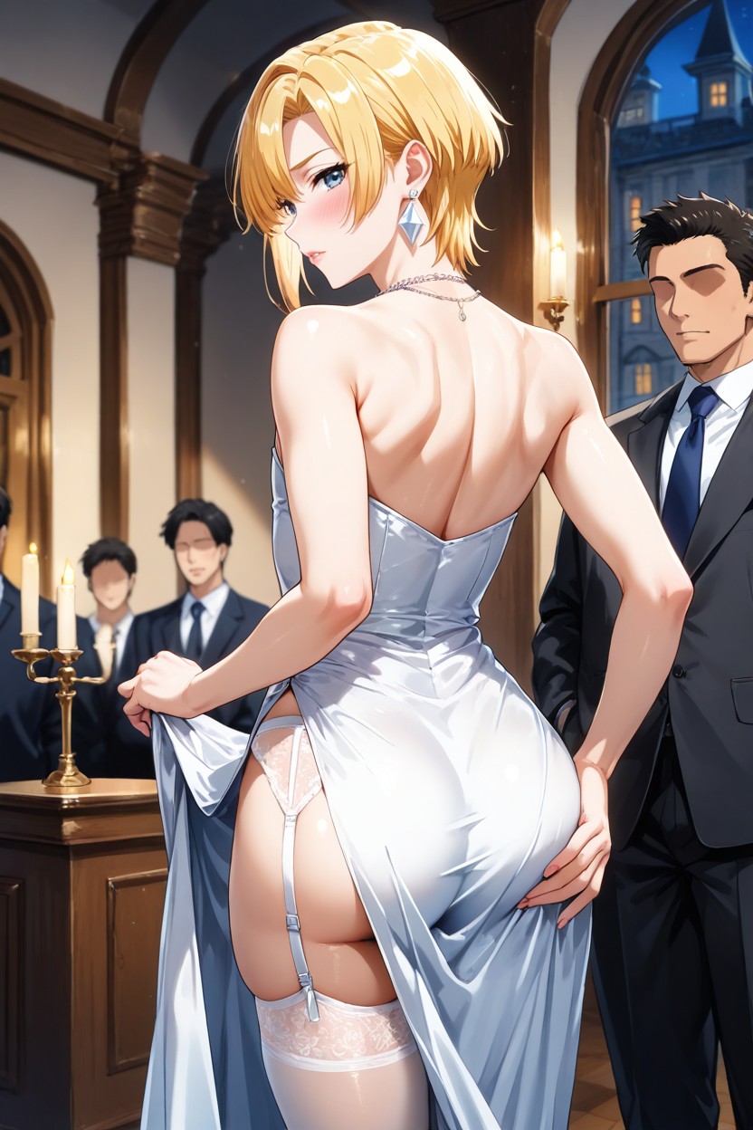 Hair, Bare Butt, Surrounded By Men AI Gay Porn
