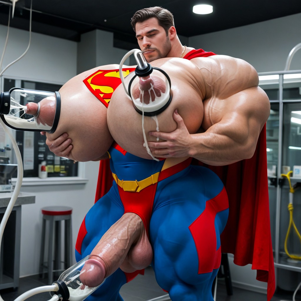 Hyper Pecs, Gay Porn, Mouth Agape Porno IA Gay