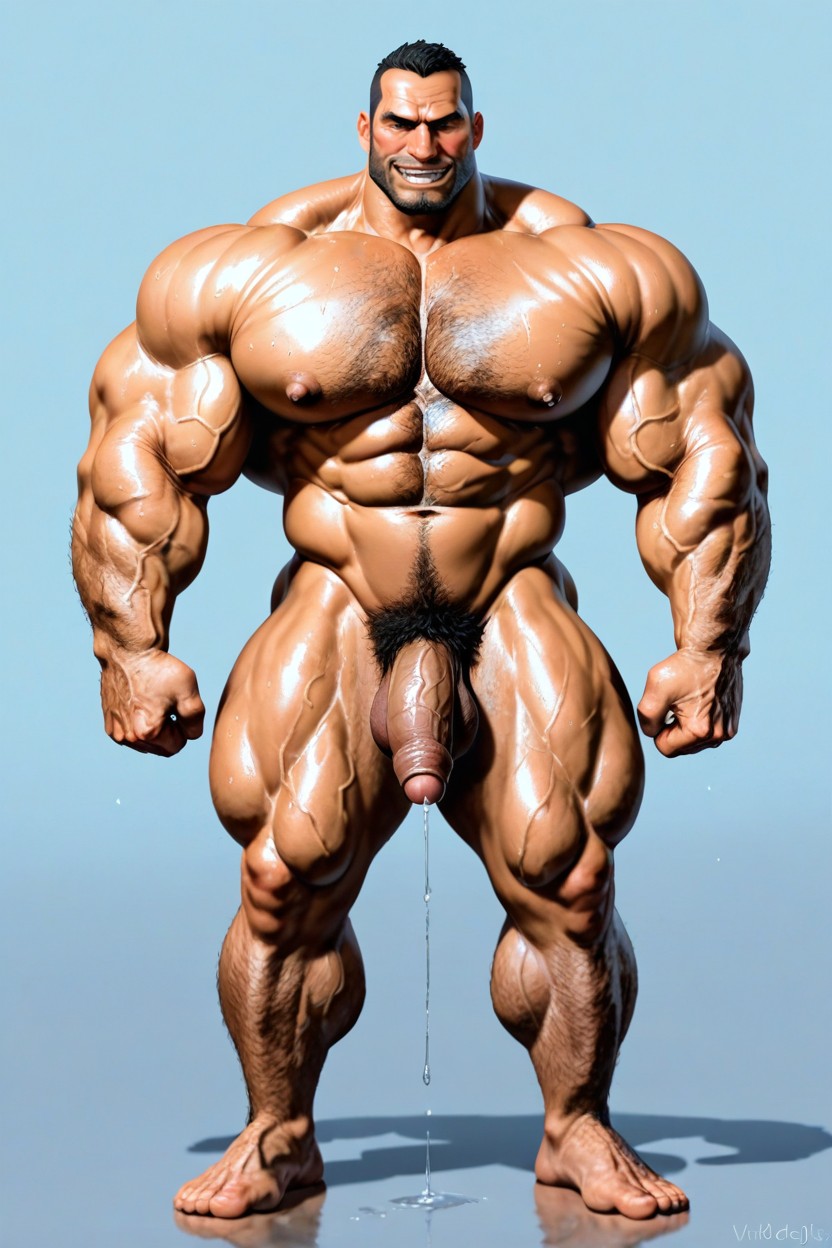 Hyper Nipples, Colossal Muscularity, Seductive Porno IA Gay