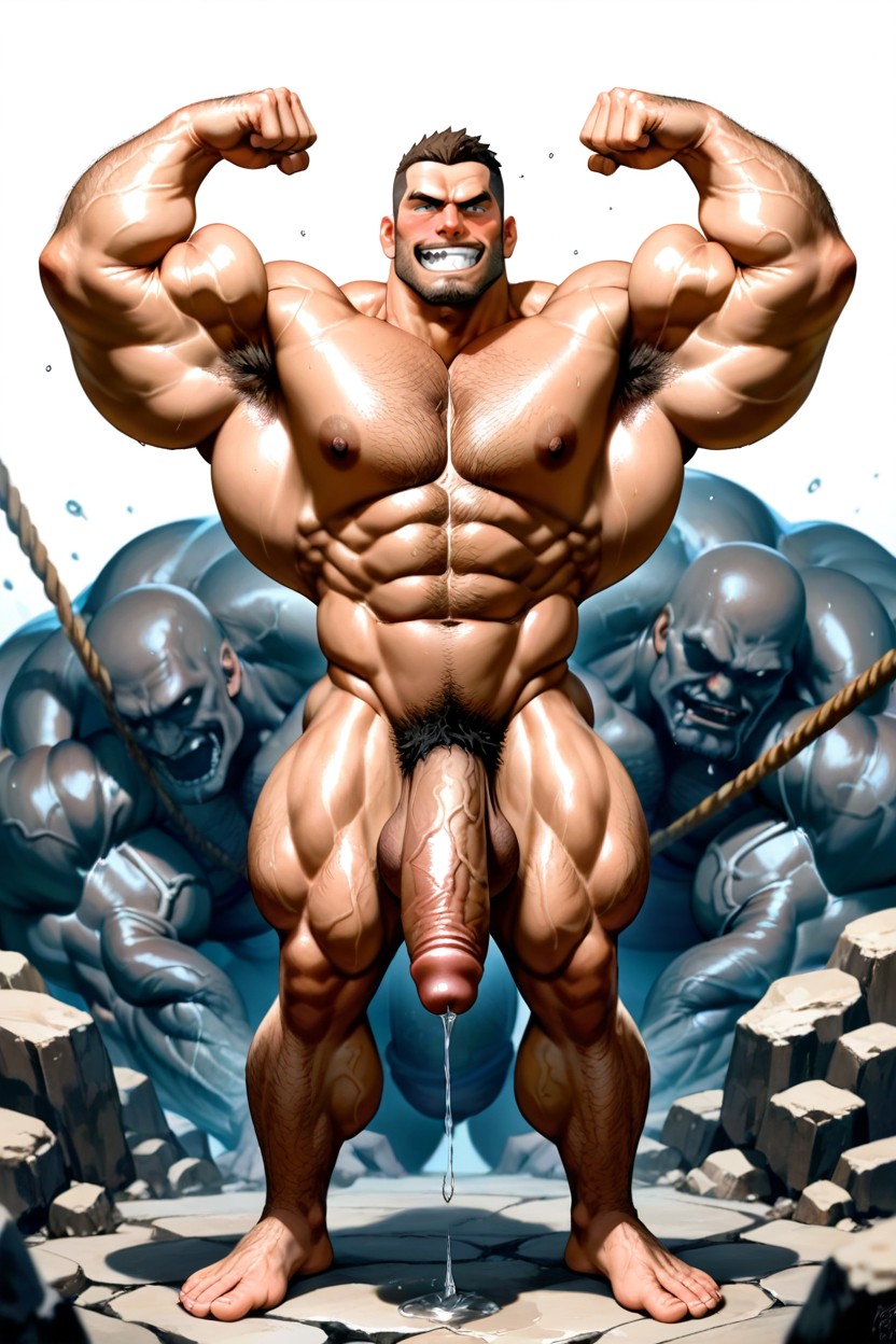 Powerful Thick Thighs, Sculpted Neck, Sexy Porno IA Gay