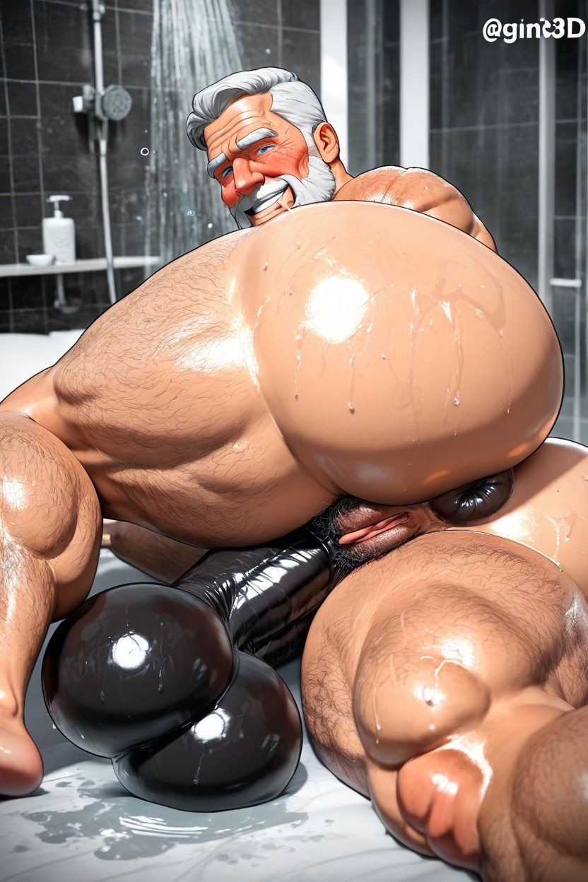Cheveux Très Courts, Hairy Body, Oily Body Porno IA Gay