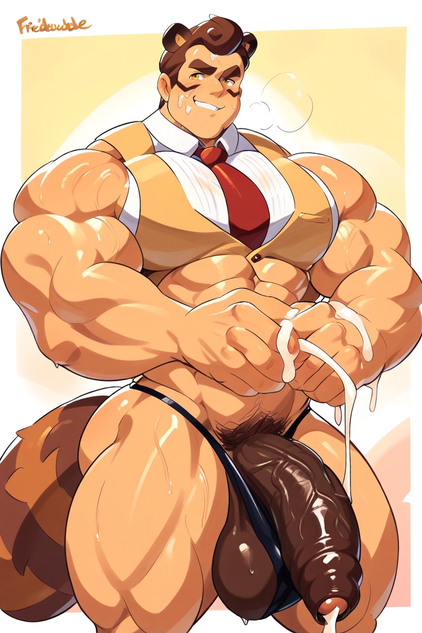 Raccoon Ears, 사정, Waist Size 게이 AI 포르노