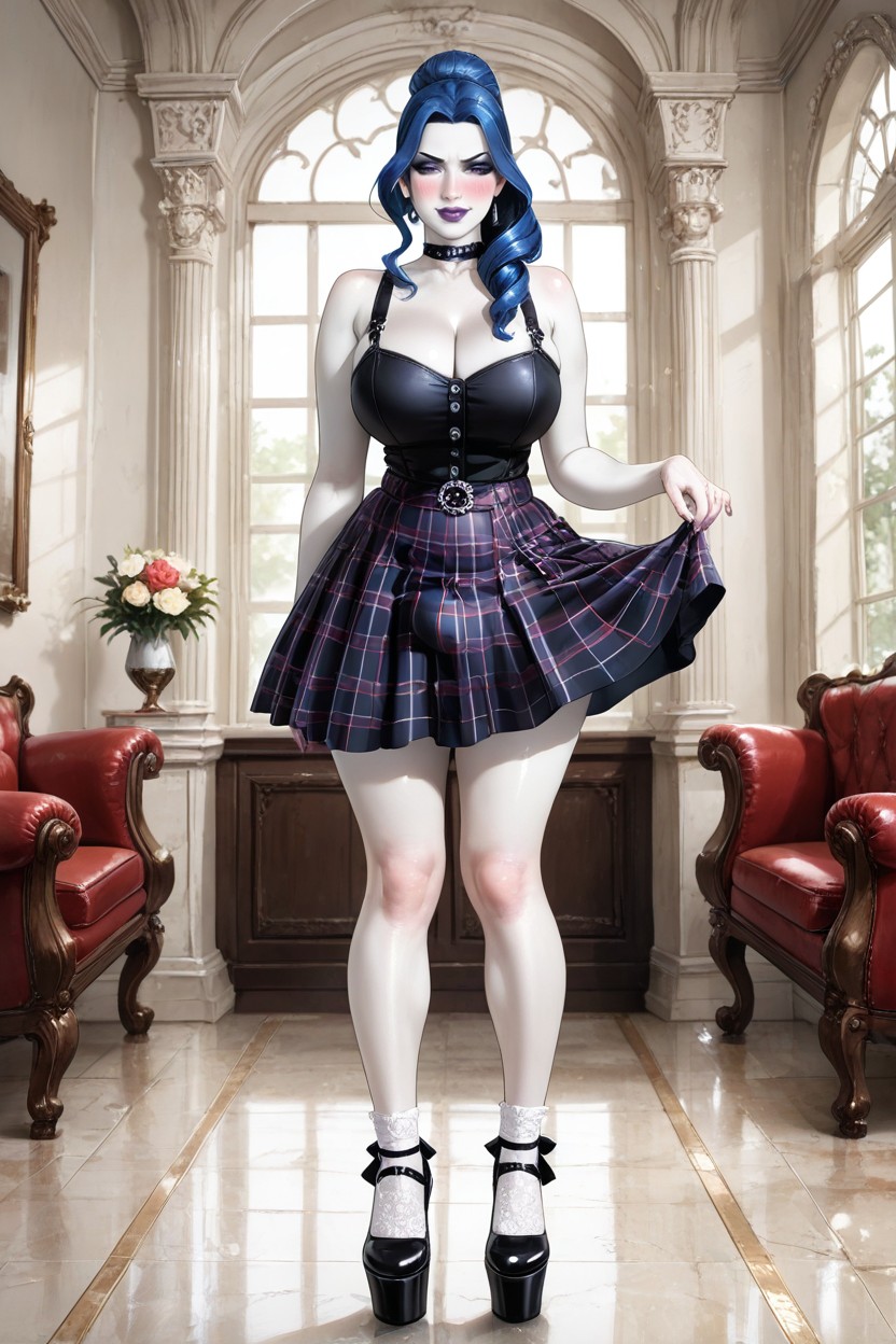 Skirt, Blushing, Full Lips AI同性戀黃片
