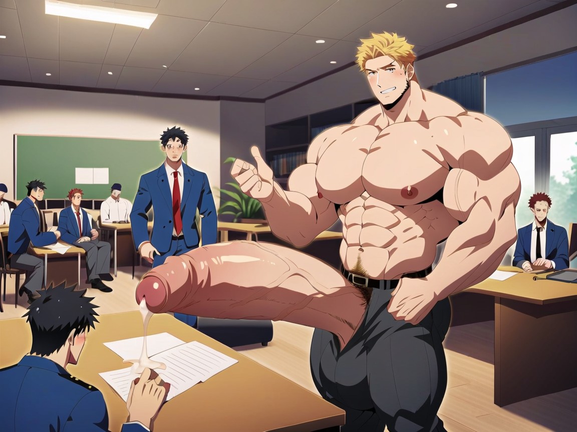 Naked Teacher With Hyper Penis, Dick Longer And Thicker Than Arm And Leg, Academics AI同性戀黃片