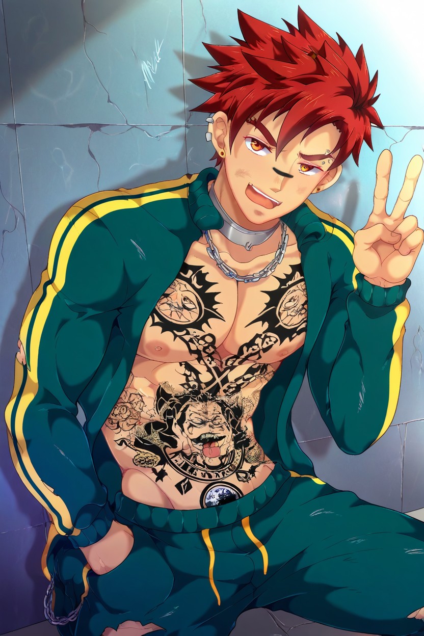 高潮, Evil Look, Nipples Piercings AI同性戀黃片
