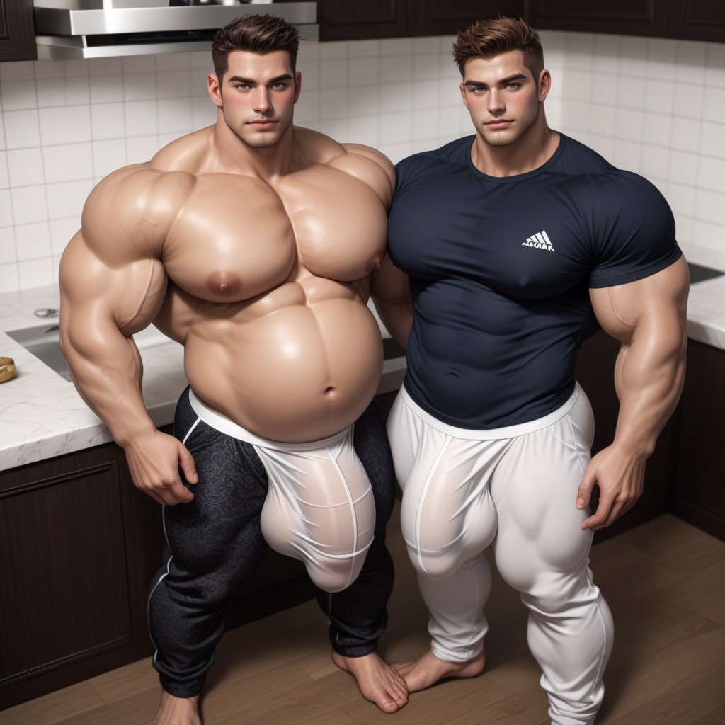 Standing, Meaty Dick, Bare Feet AI Gay Porn