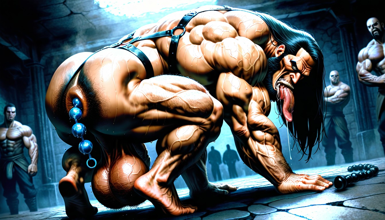Veiny Muscles, Face Visible, Hyper Muscles 게이 AI 포르노