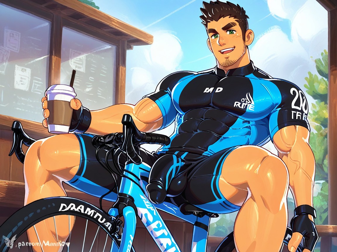 Dross Art Artstyle, Sitting Relaxed, Male AI同性恋黄片