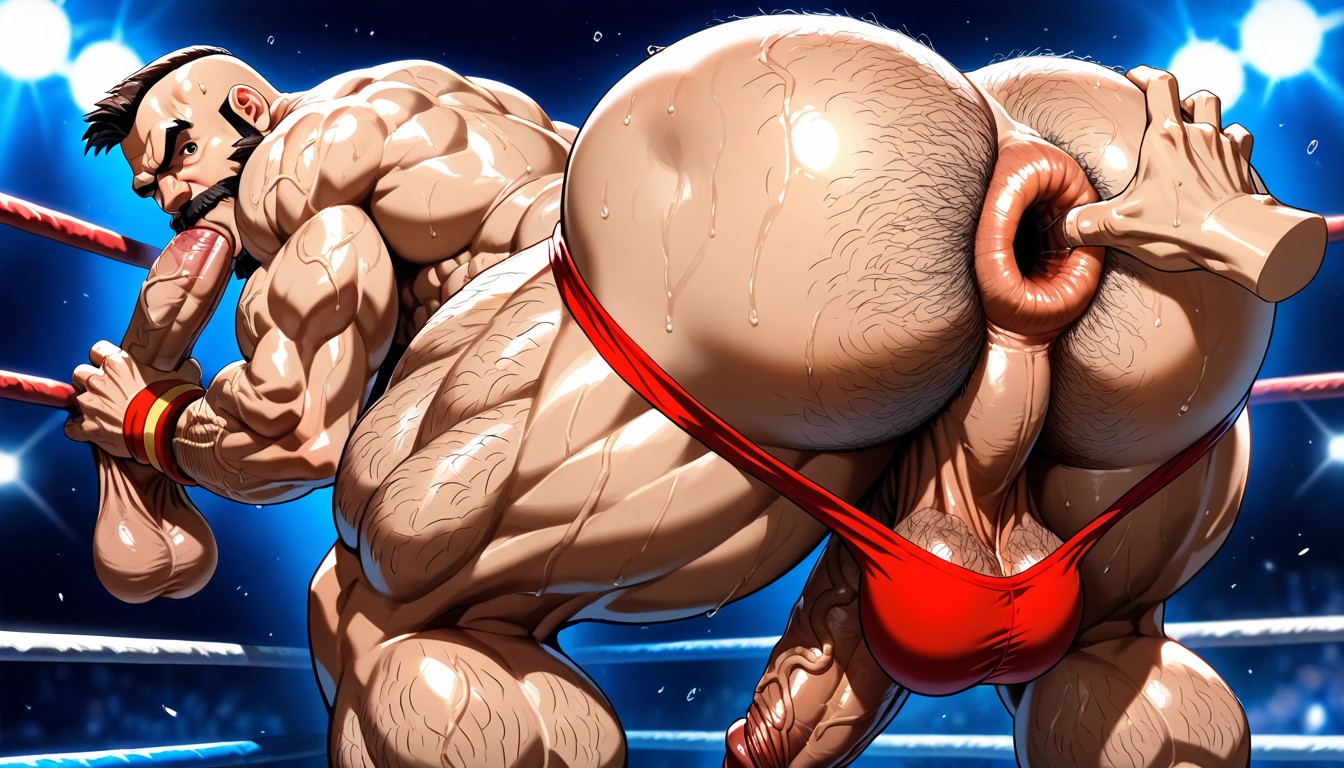 Red Underwear, Sweaty, Look At Viewer AI同性戀黃片