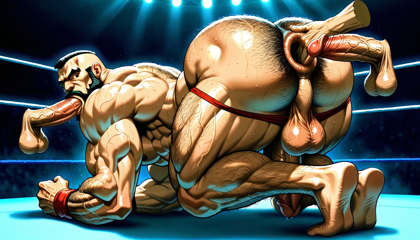 25+, Puffy Anus, Muscular Thighs AI Gay Porn