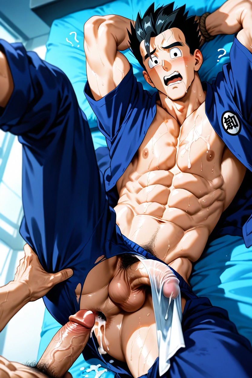 25+, Gohan Injured From Battle, Wide Angle 게이 AI 포르노
