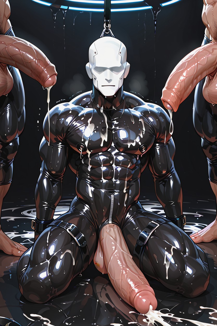 Seamless Joints, Girthy Thick Cock, Masturbation ゲイAIポルノ