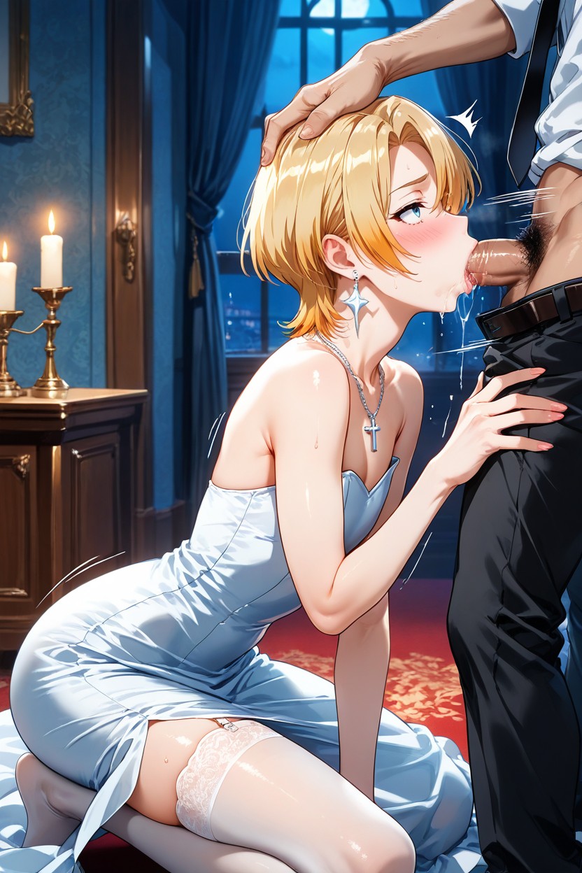 Transparent White Stockings, Otokonoko, Bizco Porno gay IA