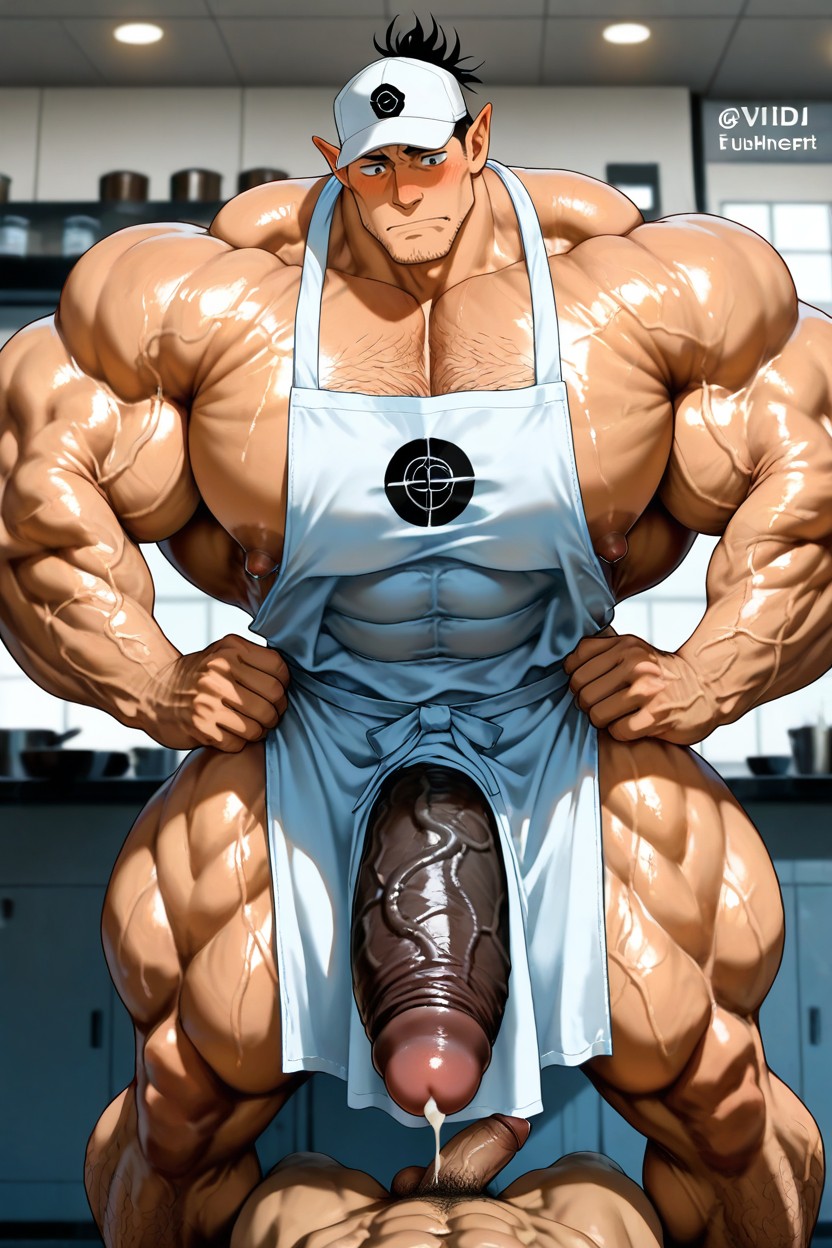 Pointy Ears, Pubic Hair, Boulder Shoulders 게이 AI 포르노