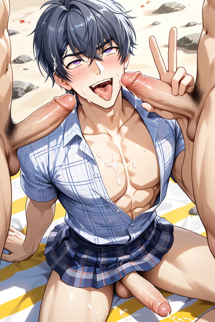Horny, Office Shirt, Cum AI Gay Porn