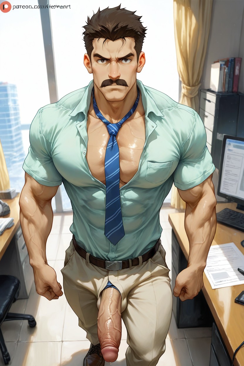 Standing, Perspective, Strong Lines AI Gay Porn