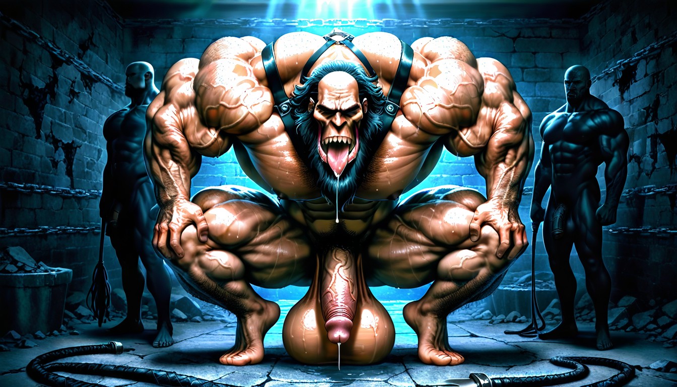 Realistic Style, Square Jaw, On Tiptoes AI Gay Porn