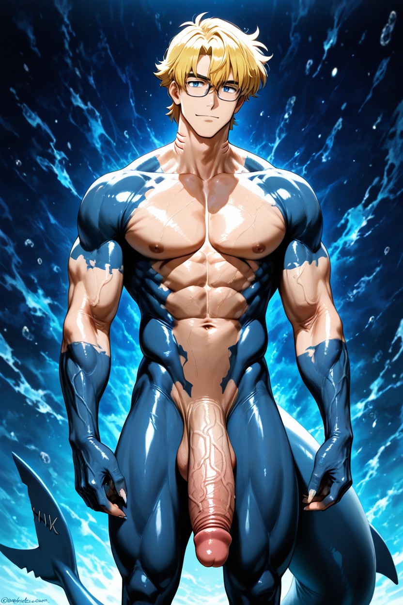 Hair, Muscular, Webbed Hands AI Gay Porn