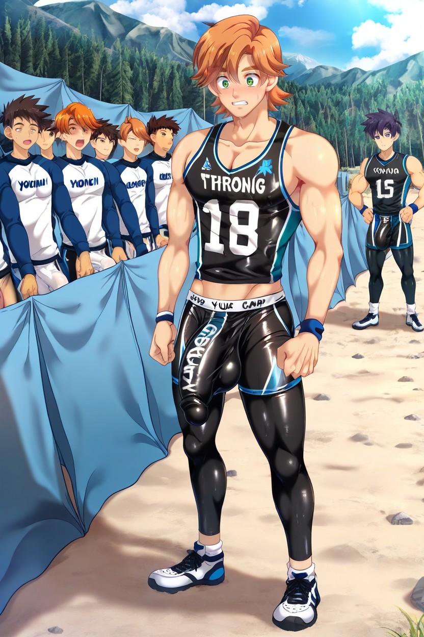 Thick Thighs, Massive Bulge, 25+ AI Gay Porn